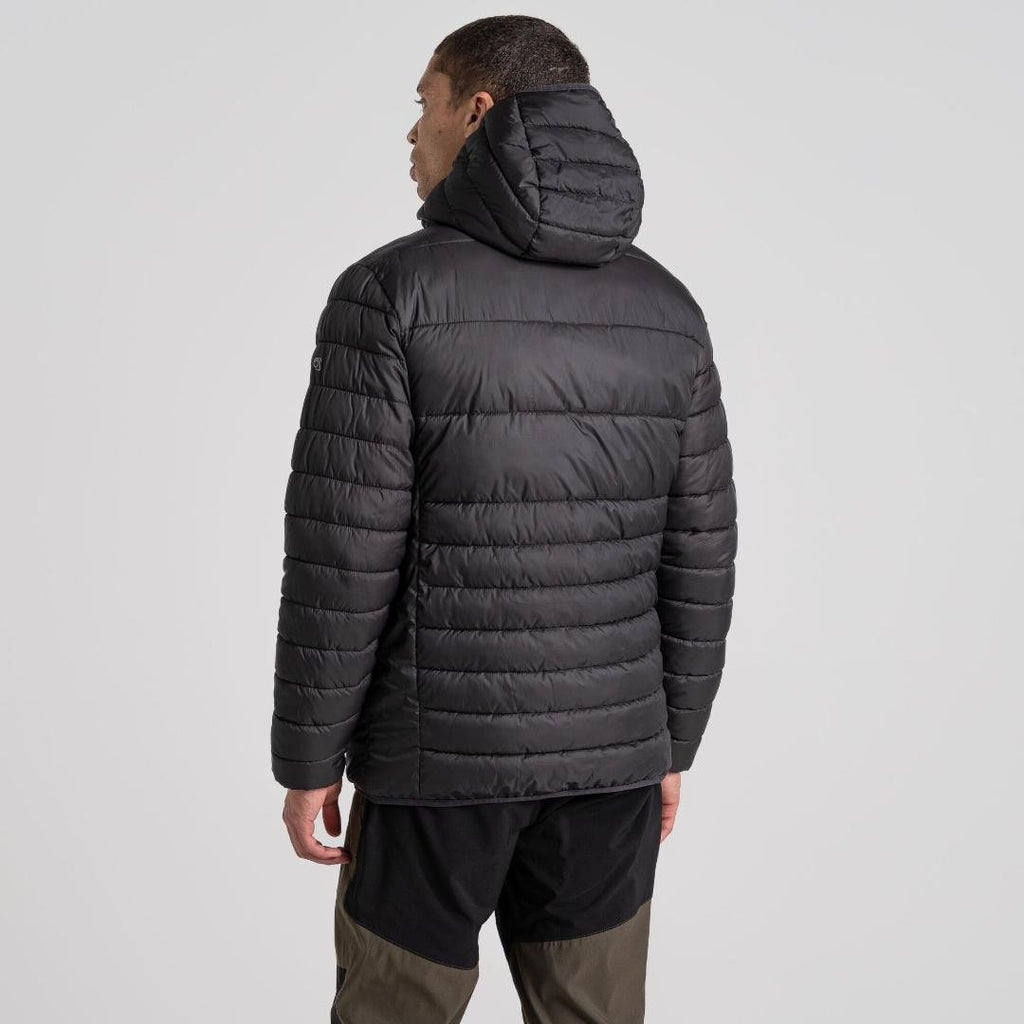 Craghoppers Men's Compresslite VIII Hooded Jacket - Black - Beales department store