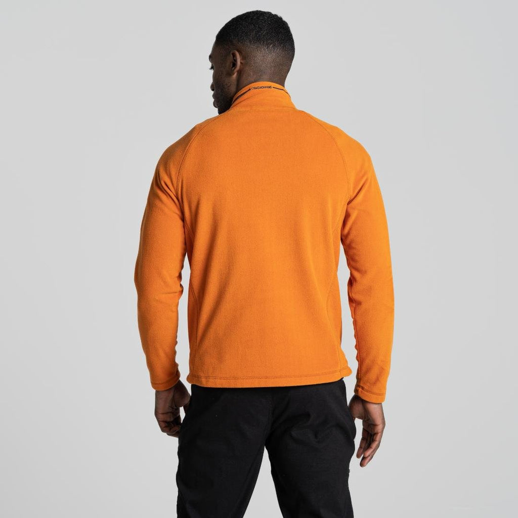 Craghoppers Men's Corey Half Zip Fleece - Canyon Orange - Beales department store