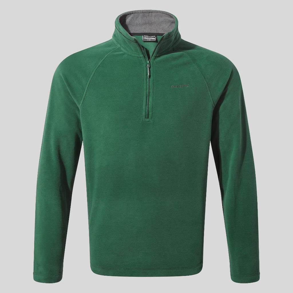 Craghoppers Men's Corey Half Zip Fleece - Evergreen - Beales department store