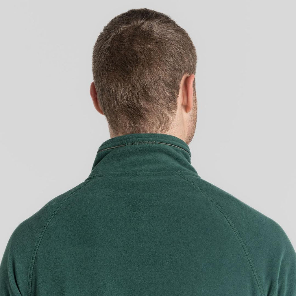 Craghoppers Men's Corey Half Zip Fleece - Evergreen - Beales department store