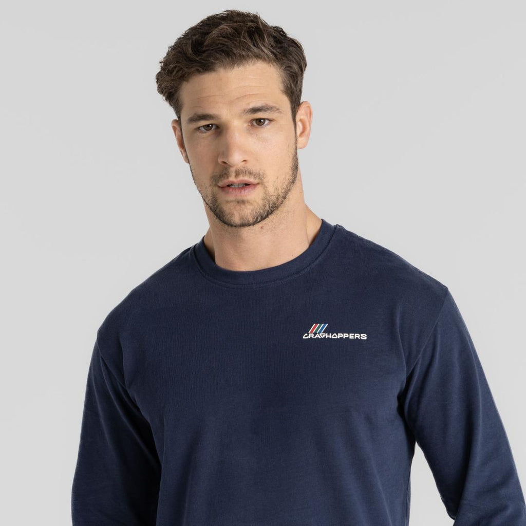 Craghoppers Men's Dillisk Long Sleeved Top - Blue Navy - Beales department store