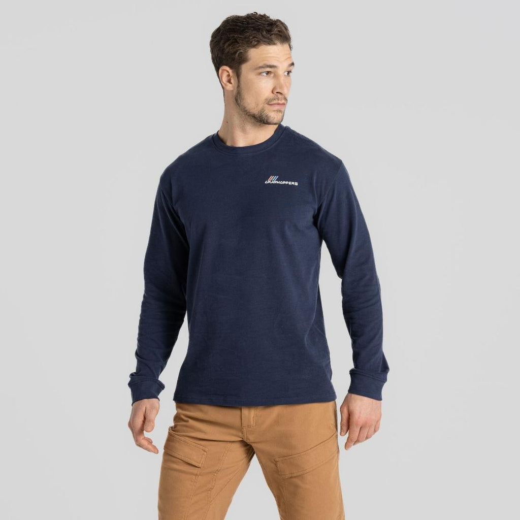 Craghoppers Men's Dillisk Long Sleeved Top - Blue Navy - Beales department store