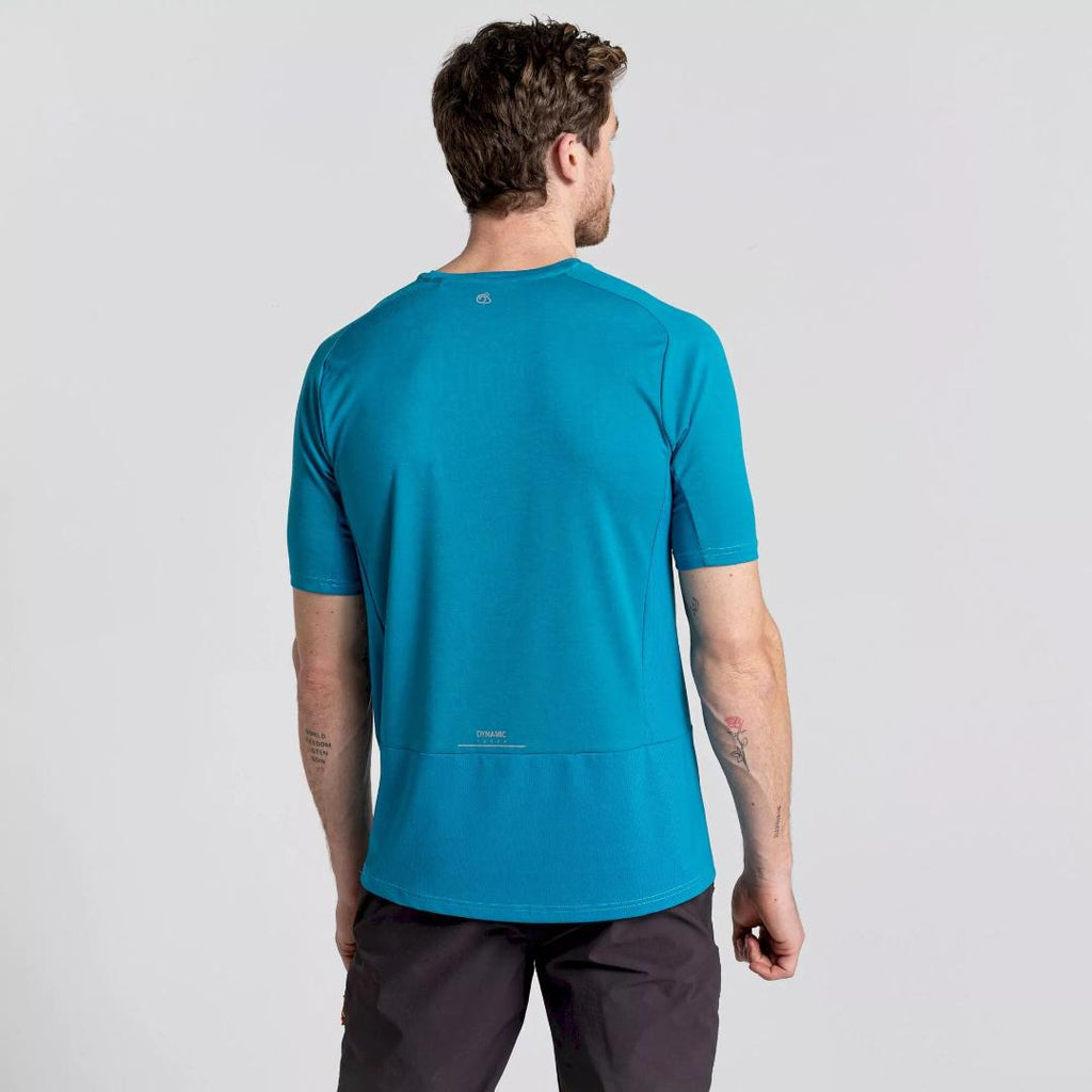 Craghoppers Men's Dynamic Pro Short Sleeved T - Shirt - Scuba Blue - Beales department store