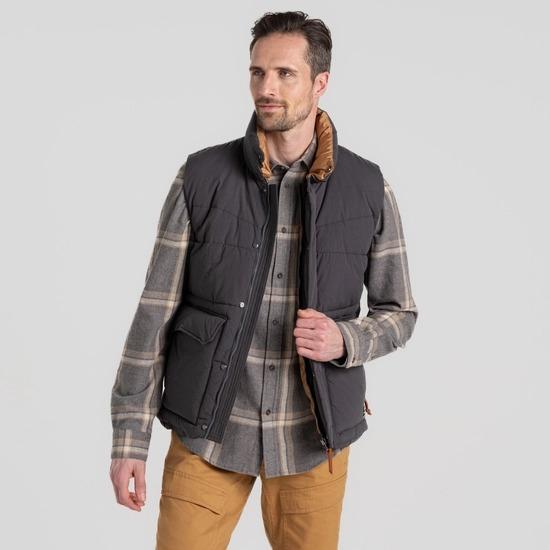 Craghoppers Men's Greysen Insulating Vest - Dark Iron - Beales department store