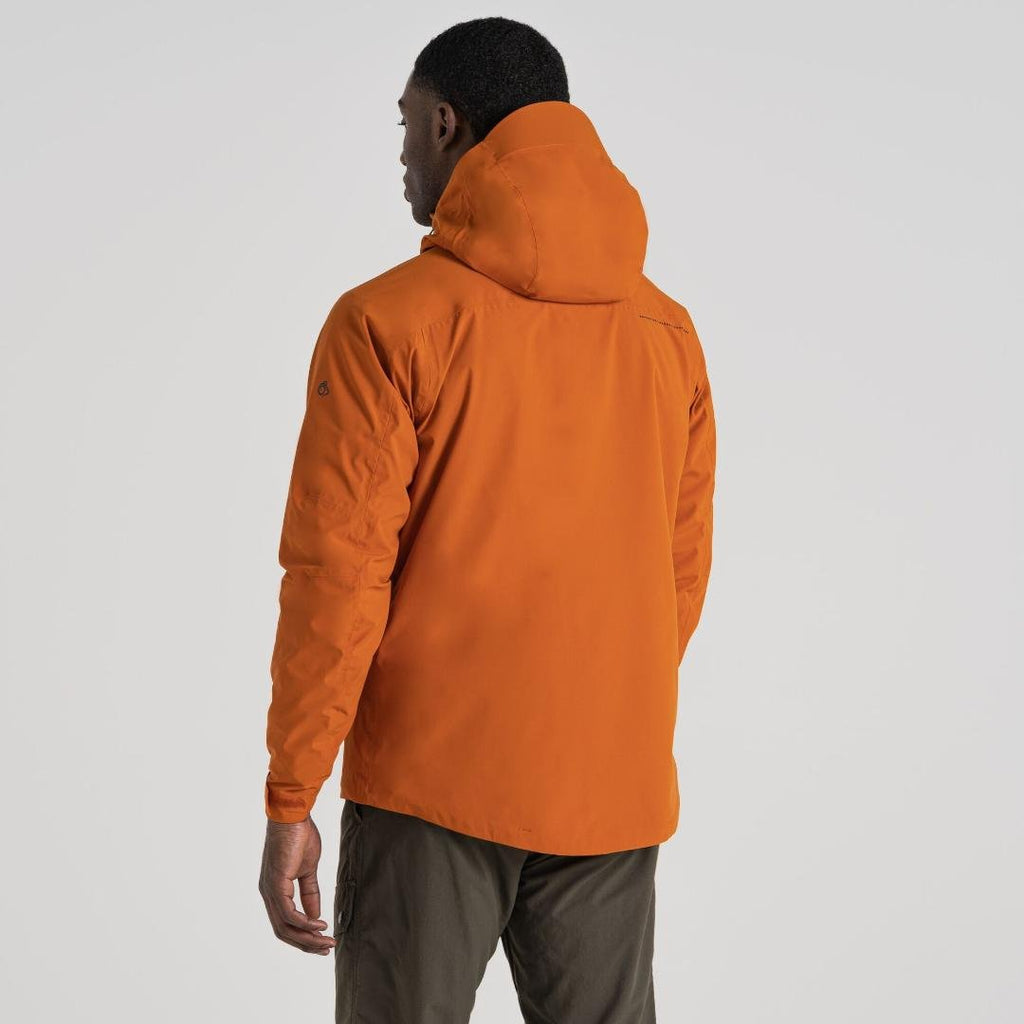 Craghoppers Men's Gryffin Stretch Waterproof Jacket - Canyon Orange - Beales department store