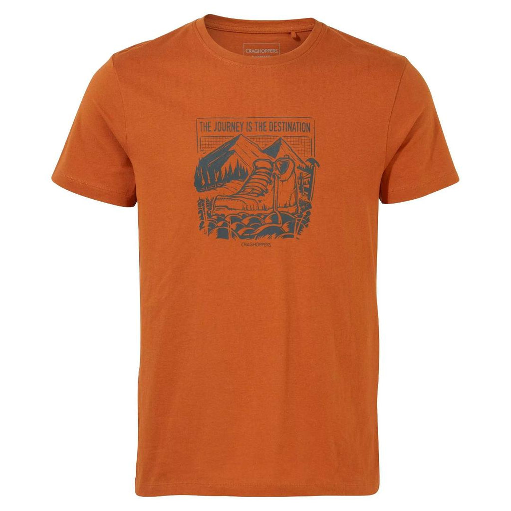 Craghoppers Men's Lugo Short Sleeved T - Shirt - Potters Clay - Beales department store