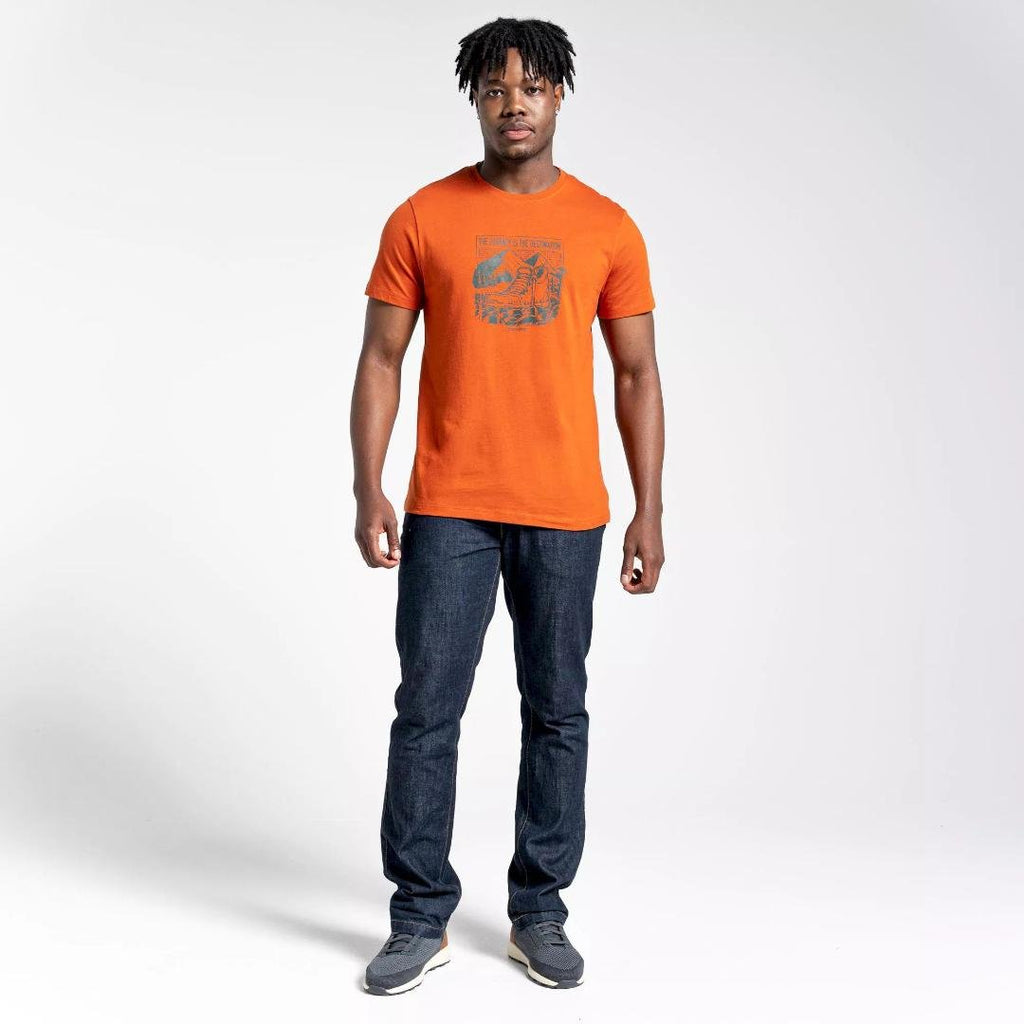 Craghoppers Men's Lugo Short Sleeved T - Shirt - Potters Clay - Beales department store