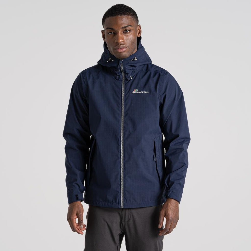 Craghoppers Men's Roland Waterproof Jacket - Blue Navy - Beales department store