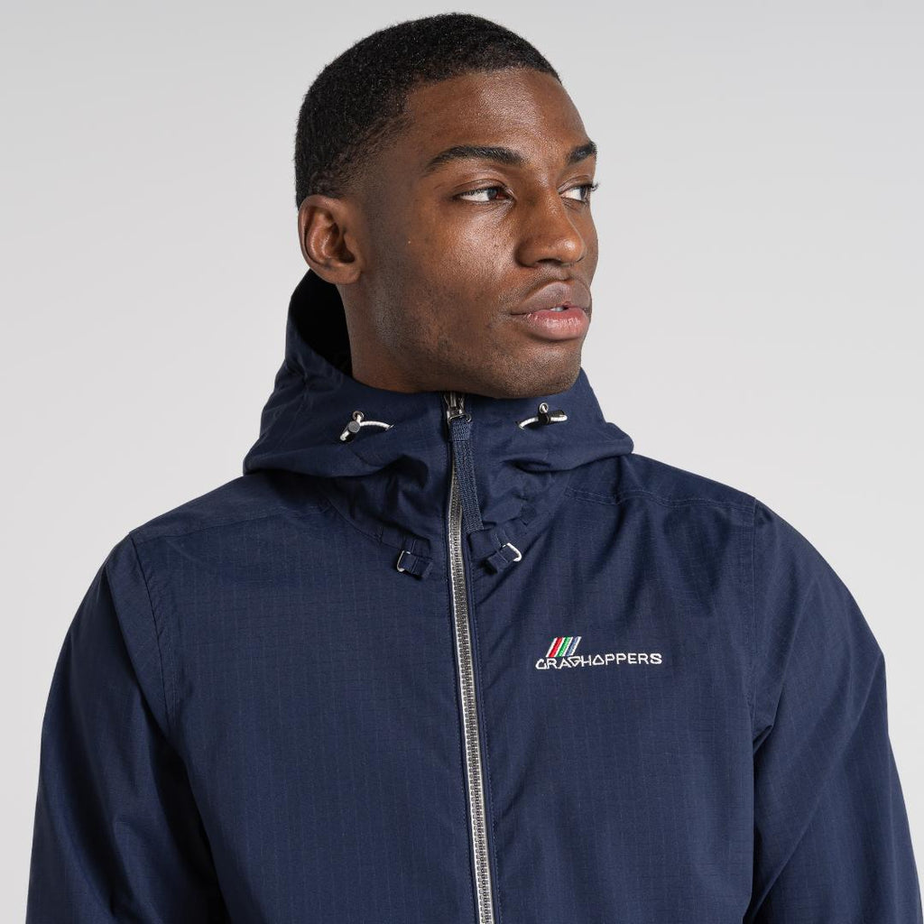 Craghoppers Men's Roland Waterproof Jacket - Blue Navy - Beales department store