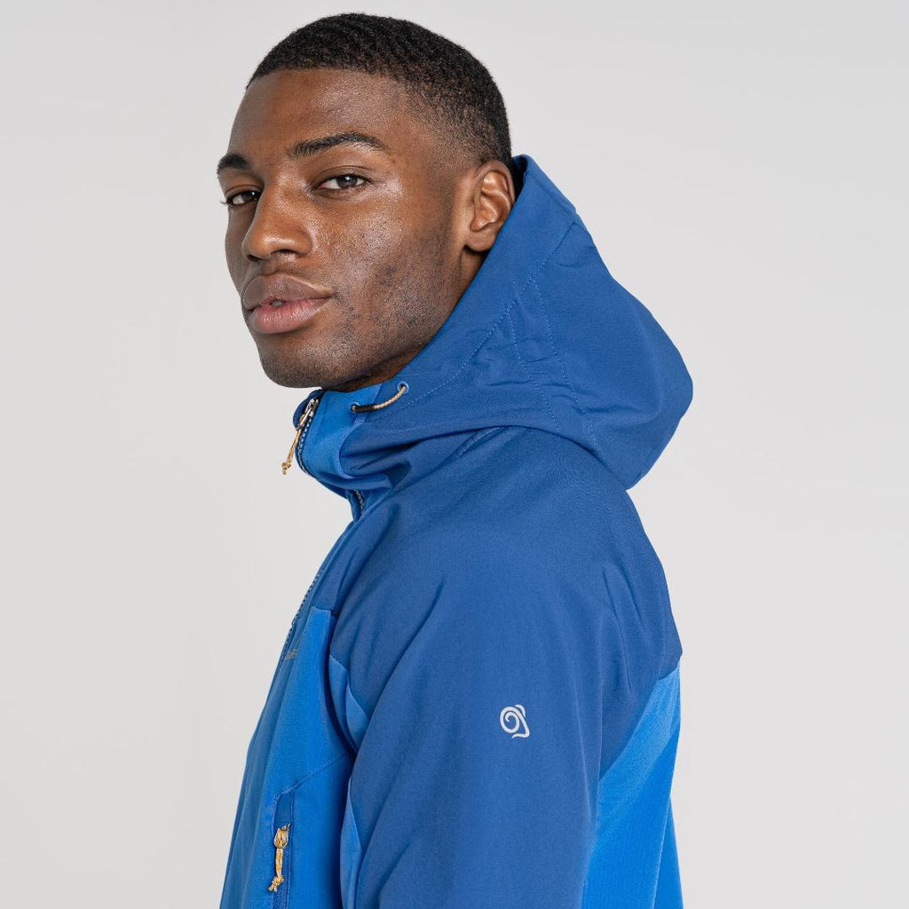 Craghoppers Men's Tripp Hooded Jacket - Bolt Blue - Beales department store