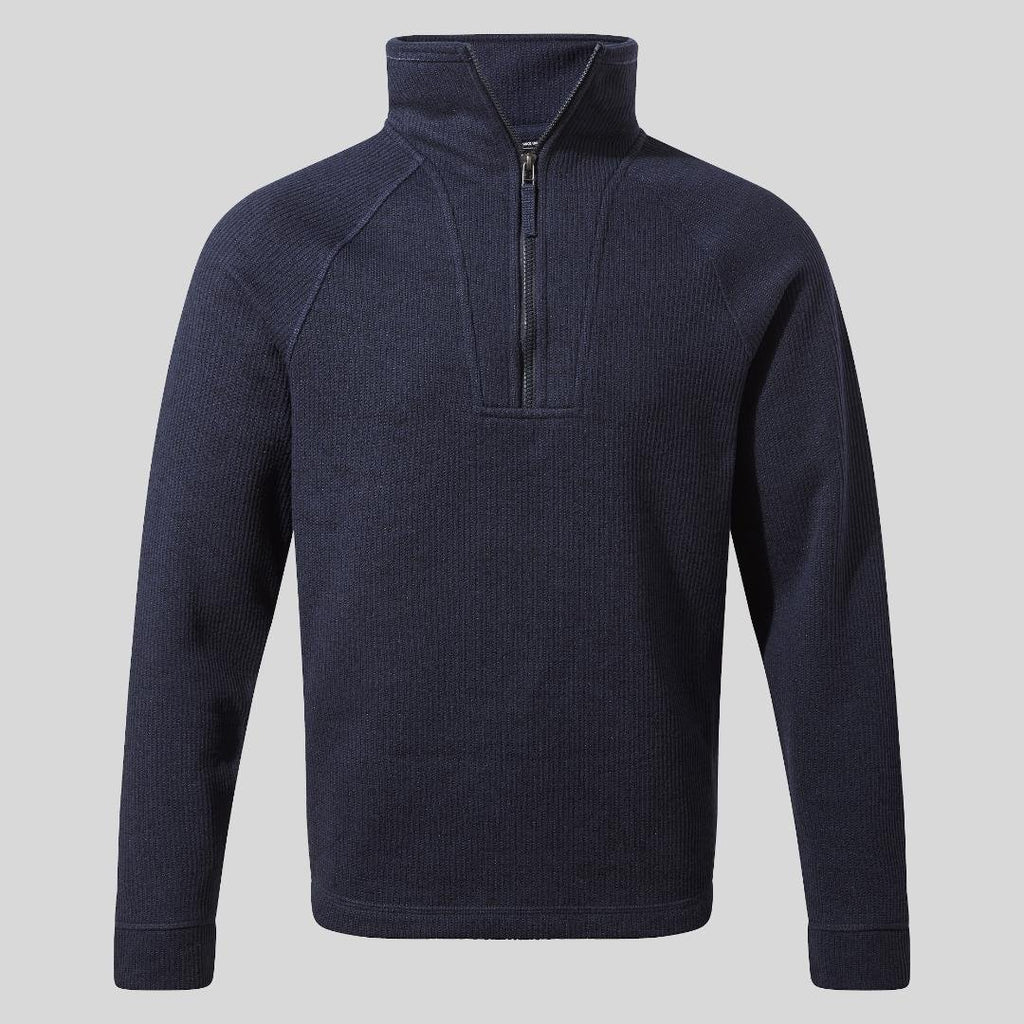 Craghoppers Men's Wole Half Zip Fleece - Blue Navy Marl - Beales department store