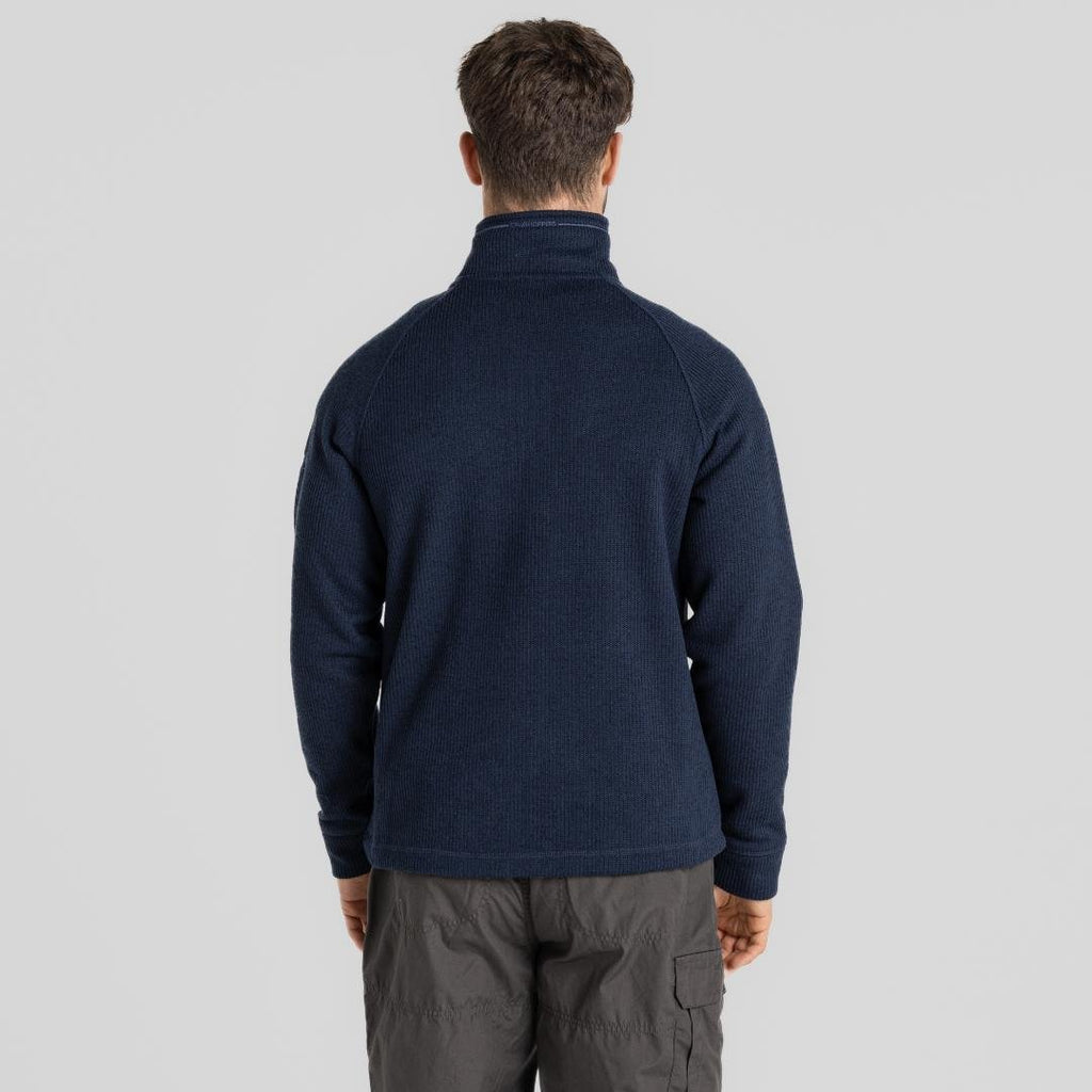 Craghoppers Men's Wole Half Zip Fleece - Blue Navy Marl - Beales department store