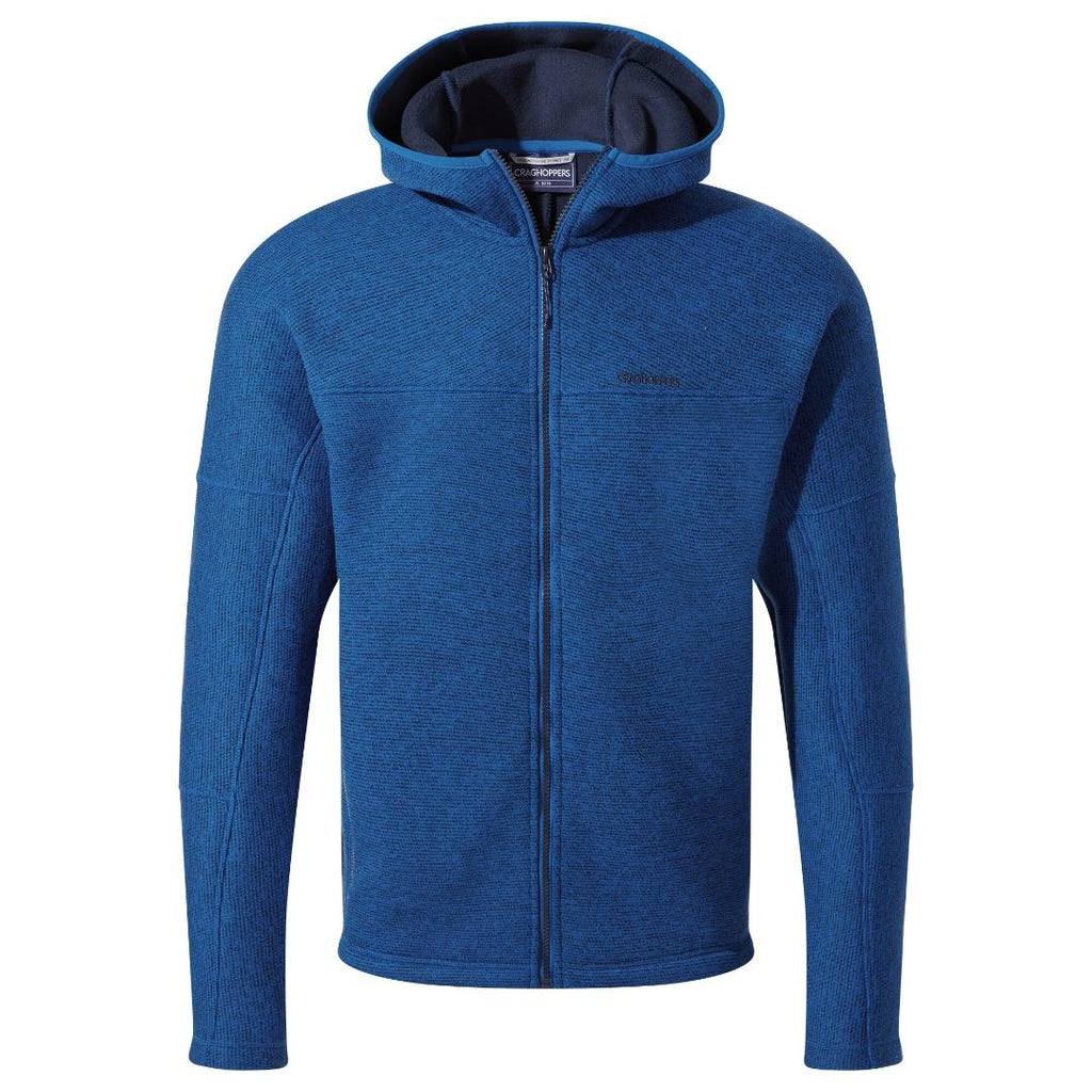 Craghoppers Men's Zale Full Zip Hooded Jacket - Bolt Blue - Beales department store