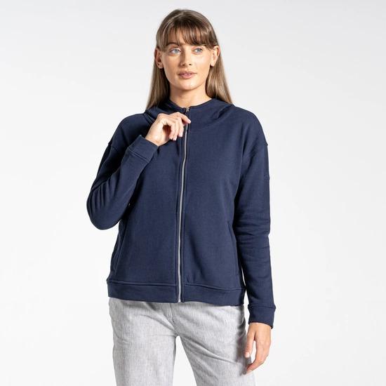 Craghoppers Nosibotanical Eden Hooded Jacket - Blue Navy - Beales department store