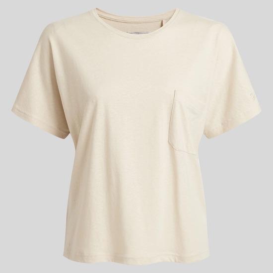 Craghoppers NosiBotanical Emere Short Sleeved Top - Stone - Beales department store