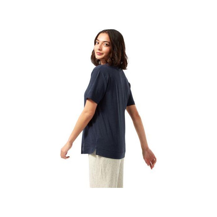 Craghoppers NosiBotanical Salma Short Sleeved Top - Blue Navy - Beales department store