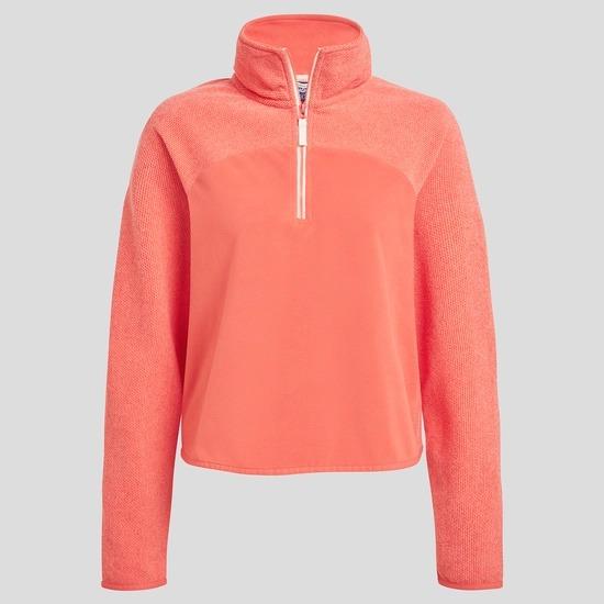 Craghoppers Selina Half Zip Fleece - Deep Coral - Beales department store