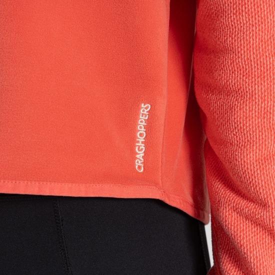 Craghoppers Selina Half Zip Fleece - Deep Coral - Beales department store