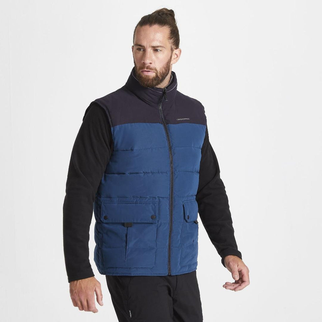 Craghoppers Trillick Downlike Vest - Dark Navy / Loch Blue size S - Beales department store