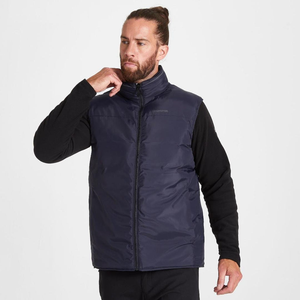 Craghoppers Trillick Downlike Vest - Dark Navy / Loch Blue size S - Beales department store