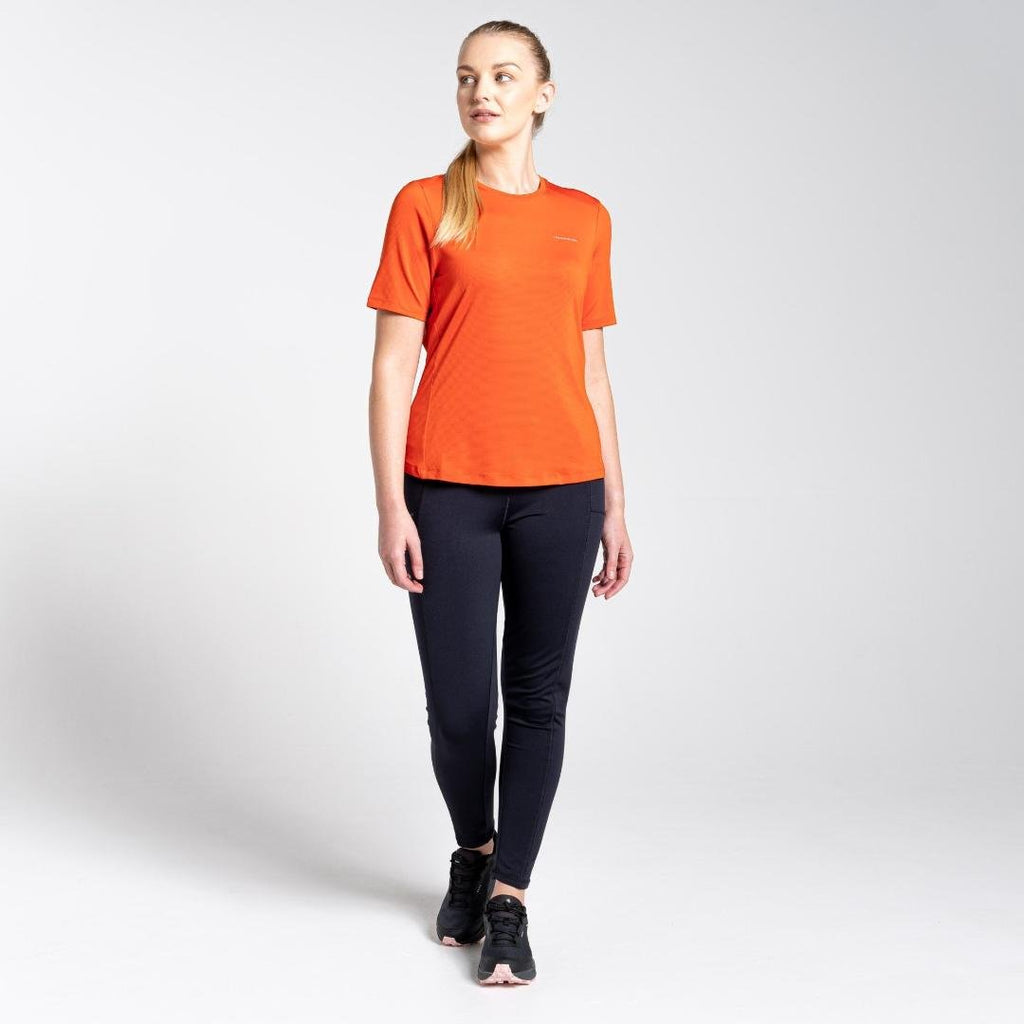 Craghoppers Women's Aliso Short Sleeved T-Shirt - Blood Orange - Beales department store