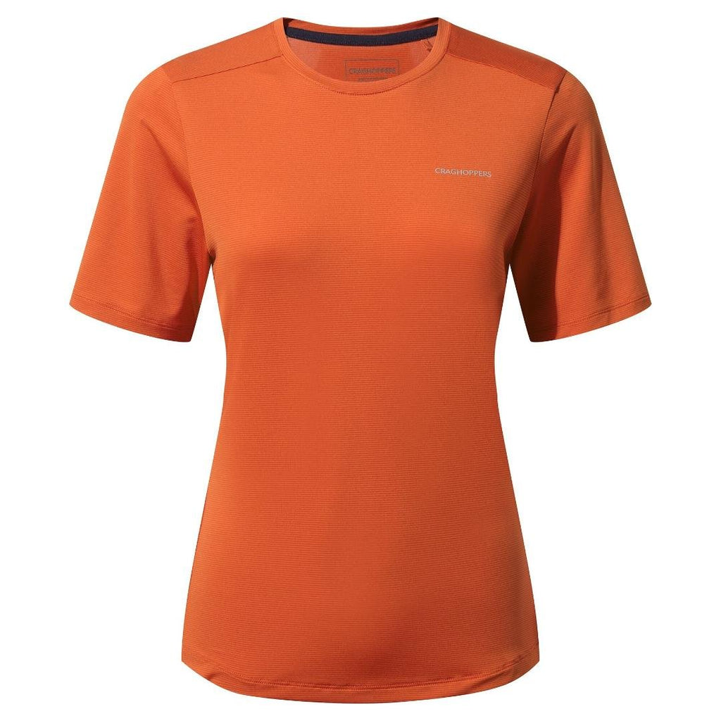 Craghoppers Women's Aliso Short Sleeved T-Shirt - Blood Orange - Beales department store