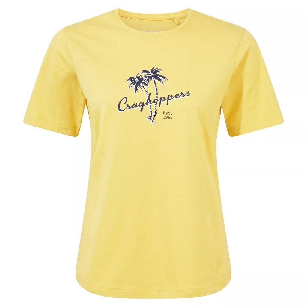 Craghoppers Women's Ally Short Sleeved T-Shirt - Pineapple Palm Tree - Beales department store