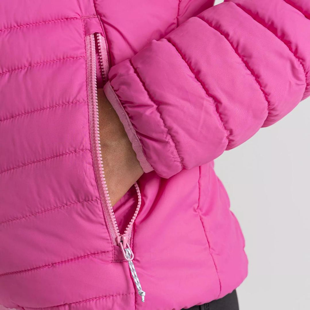 Craghoppers Women's Compresslite VIII Hooded Jacket - Fuchsia/Carnation Pink - Beales department store