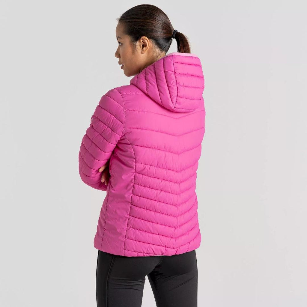 Craghoppers Women's Compresslite VIII Hooded Jacket - Fuchsia/Carnation Pink - Beales department store