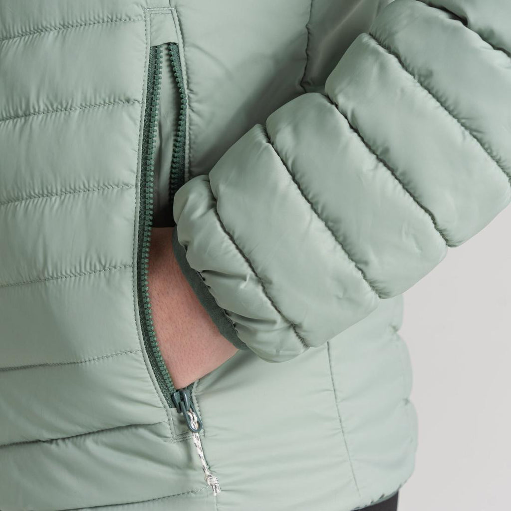 Craghoppers Women's Compresslite VIII Hooded Jacket - Meadow Haze / Frosted Pine - Beales department store