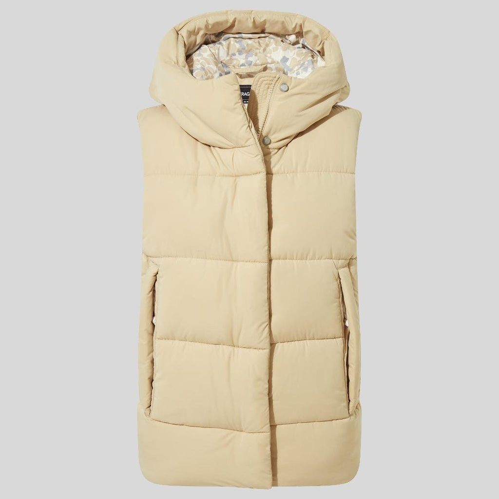 Craghoppers Women's Eilish Hooded Vest - Linen - Beales department store