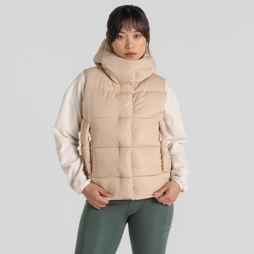 Craghoppers Women's Eilish Hooded Vest - Linen - Beales department store