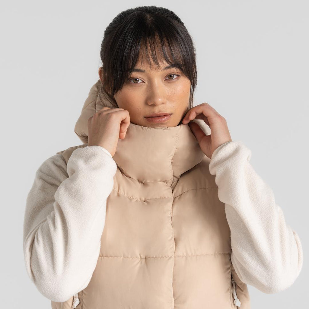 Craghoppers Women's Eilish Hooded Vest - Linen - Beales department store