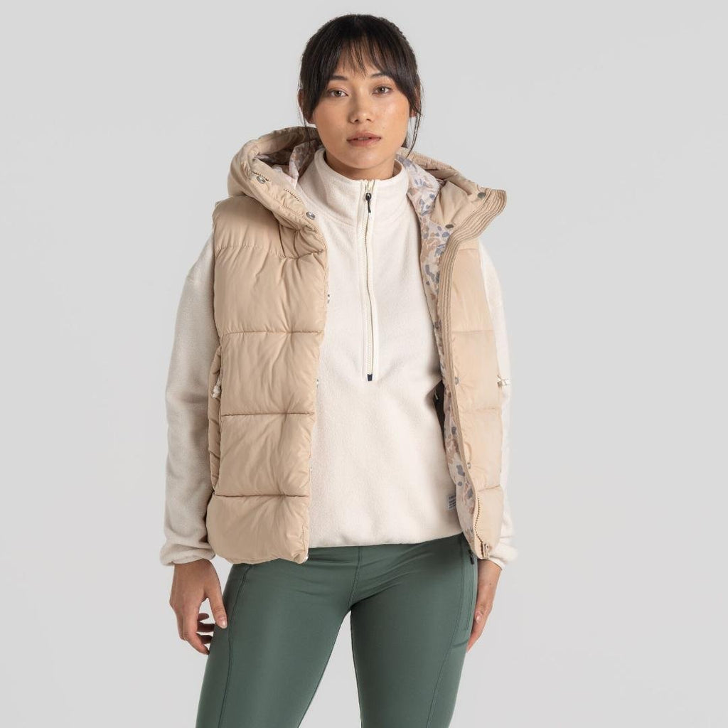 Craghoppers Women's Eilish Hooded Vest - Linen - Beales department store