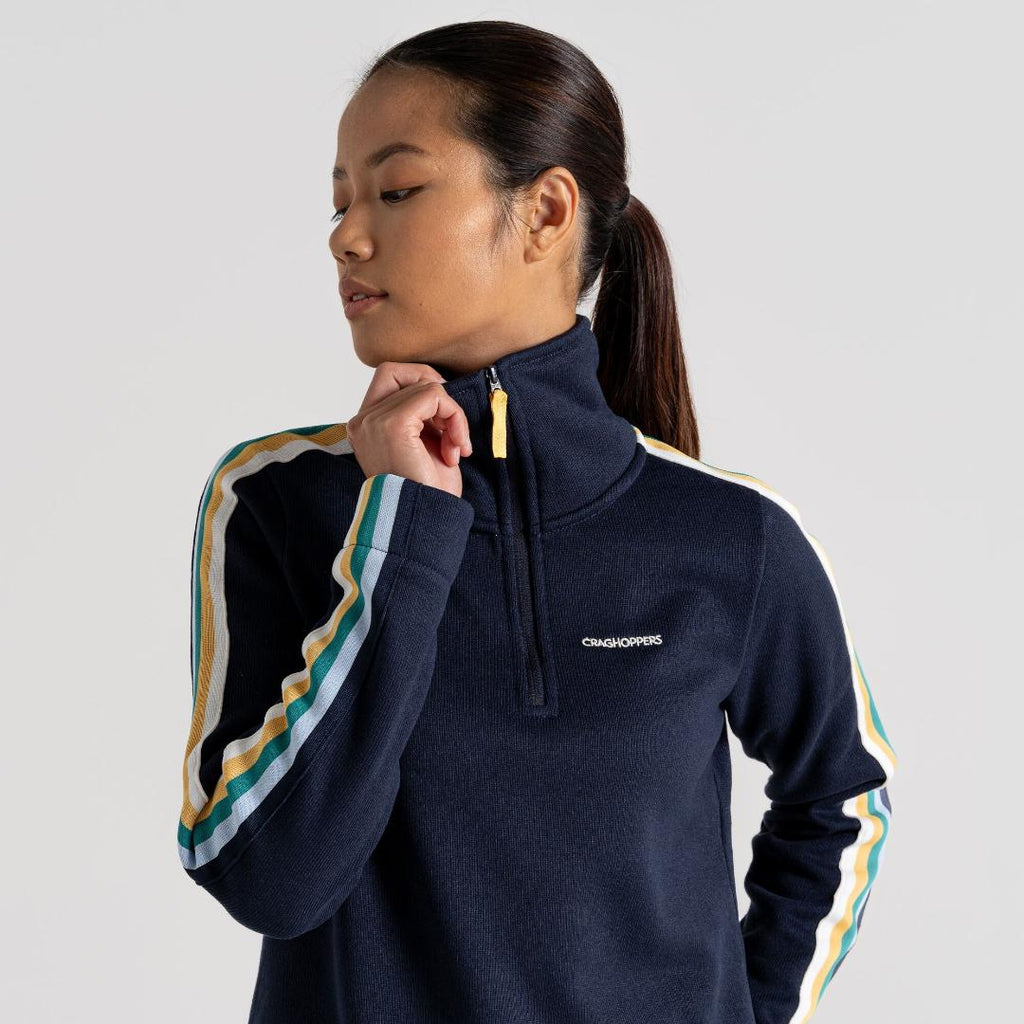 Craghoppers Women's Lyra Half Zip Fleece - Blue Navy - Beales department store