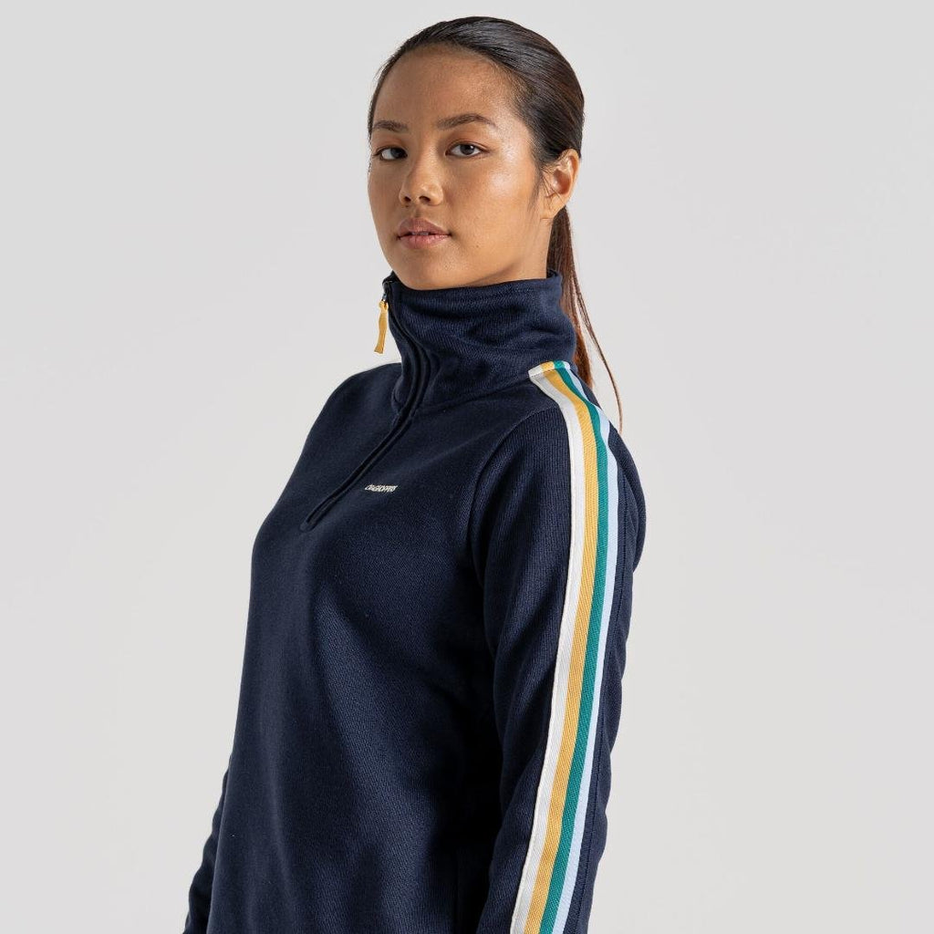 Craghoppers Women's Lyra Half Zip Fleece - Blue Navy - Beales department store