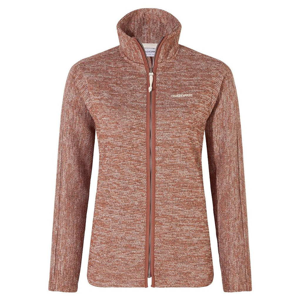 Craghoppers Women's Mabel Full Zip Fleece - Warm Russet - Beales department store