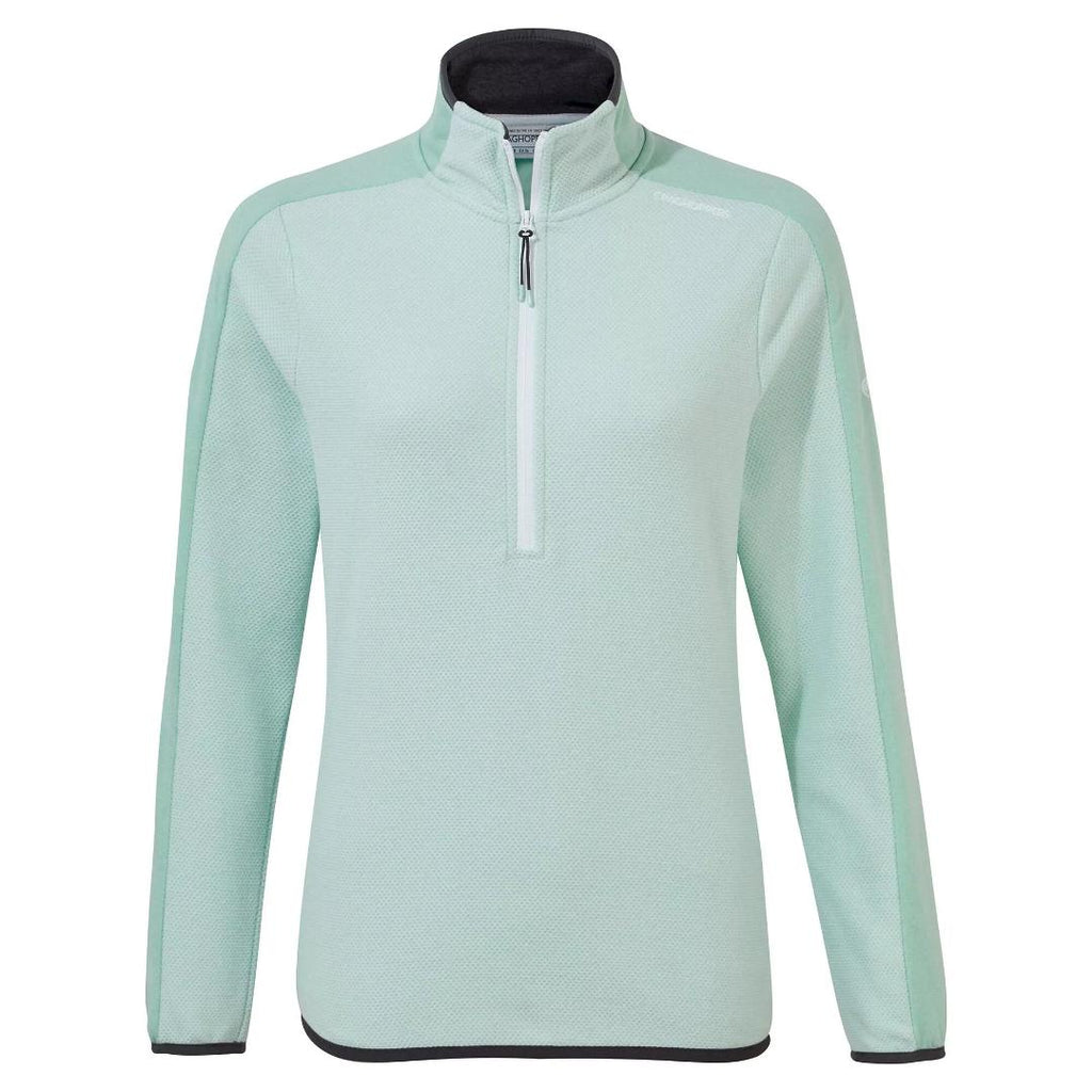 Craghoppers Women's Minerva Half Zip Fleece - Poolside Green - Beales department store