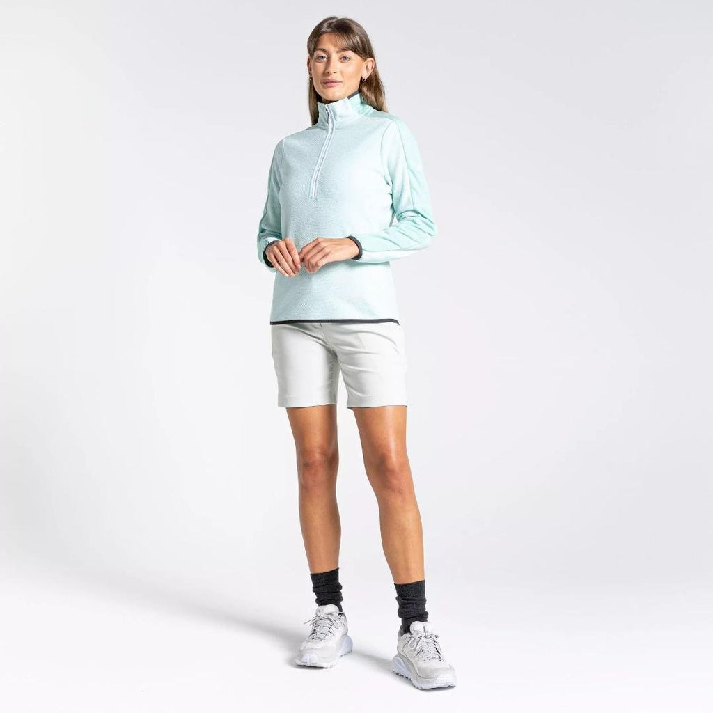 Craghoppers Women's Minerva Half Zip Fleece - Poolside Green - Beales department store