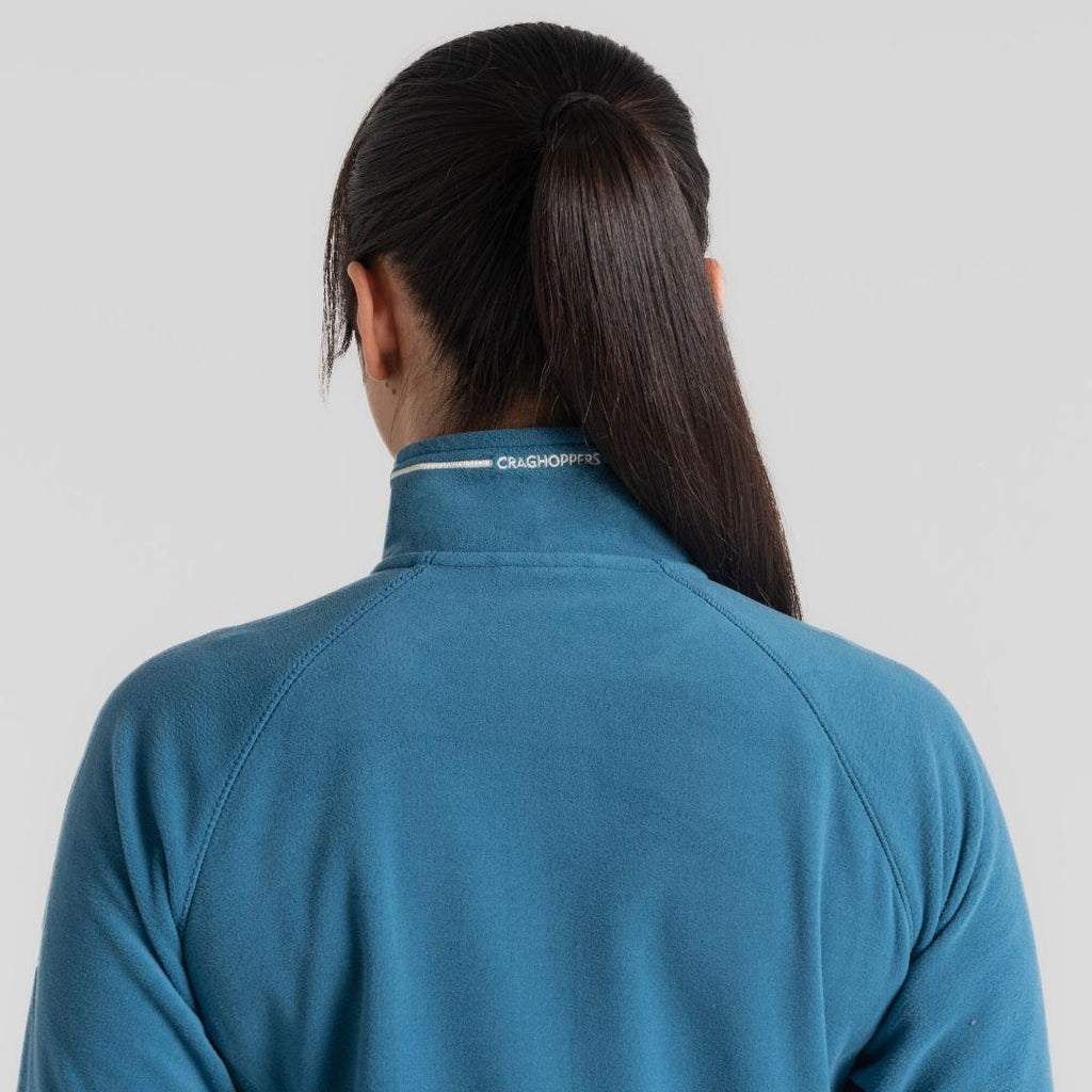 Craghoppers Women's Miska Half Zip Fleece Top - Tay Blue - Beales department store