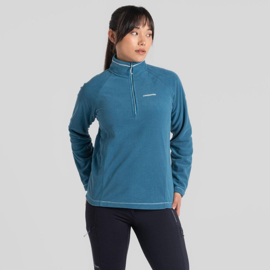 Craghoppers Women's Miska Half Zip Fleece Top - Tay Blue - Beales department store