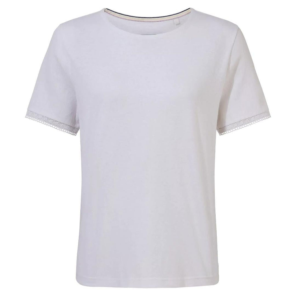 Craghoppers Women's Nosibotanical Lavern Short Sleeved Top - White - Beales department store