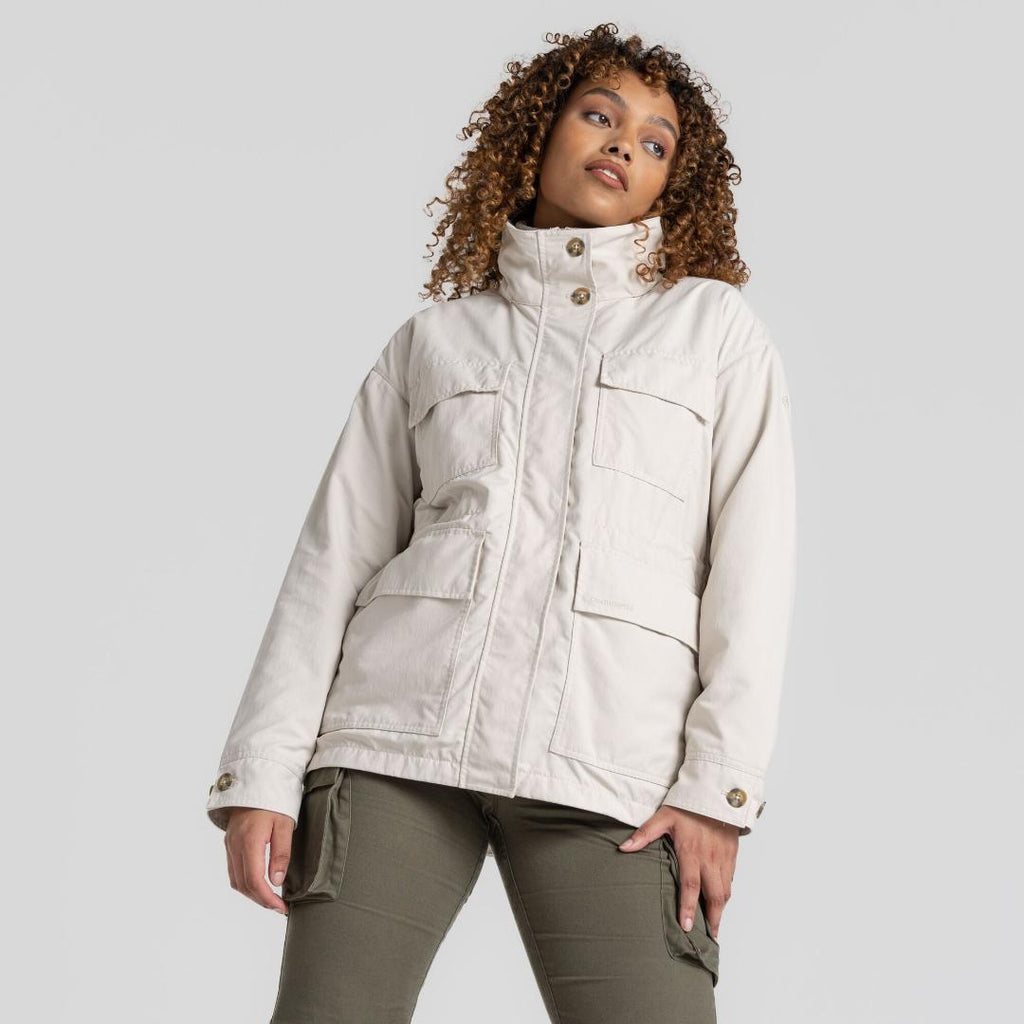 Craghoppers Women's Nosilife Adventure Jacket - Stone - Beales department store