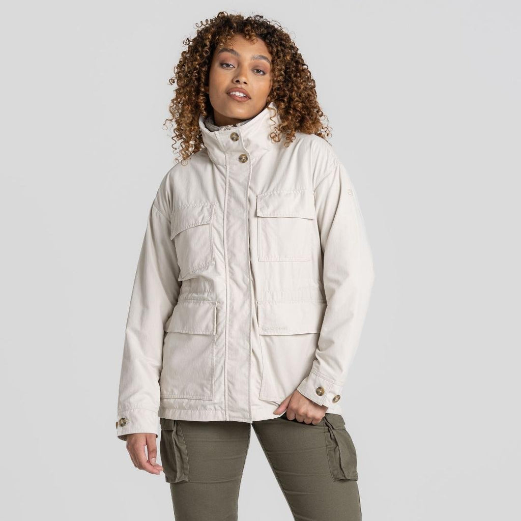 Craghoppers Women's Nosilife Adventure Jacket - Stone - Beales department store