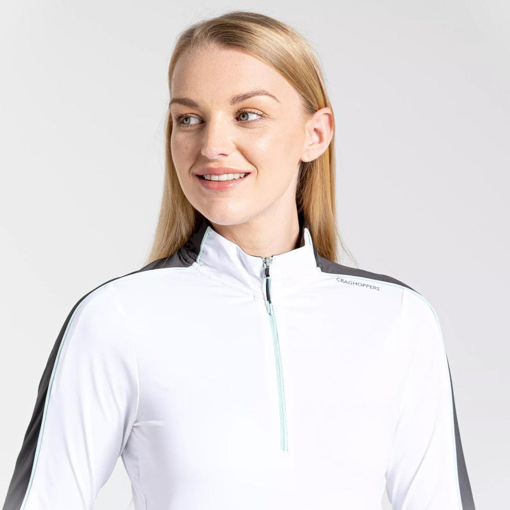 Craghoppers Women's Nosilife Marcella Long Sleeved Top - White - Beales department store