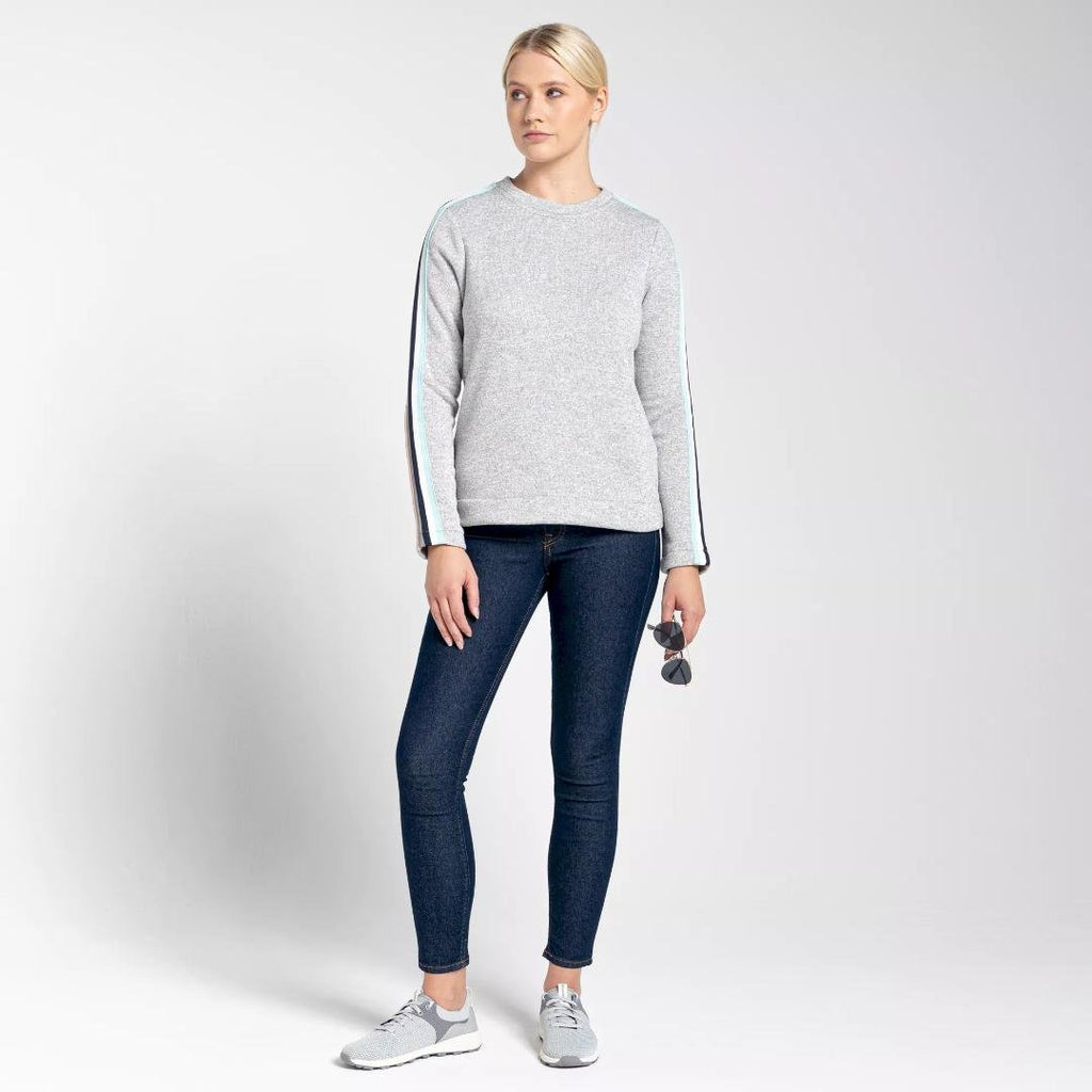 Craghoppers Women's Pinalla Crew Neck - Soft Grey Marl - Beales department store