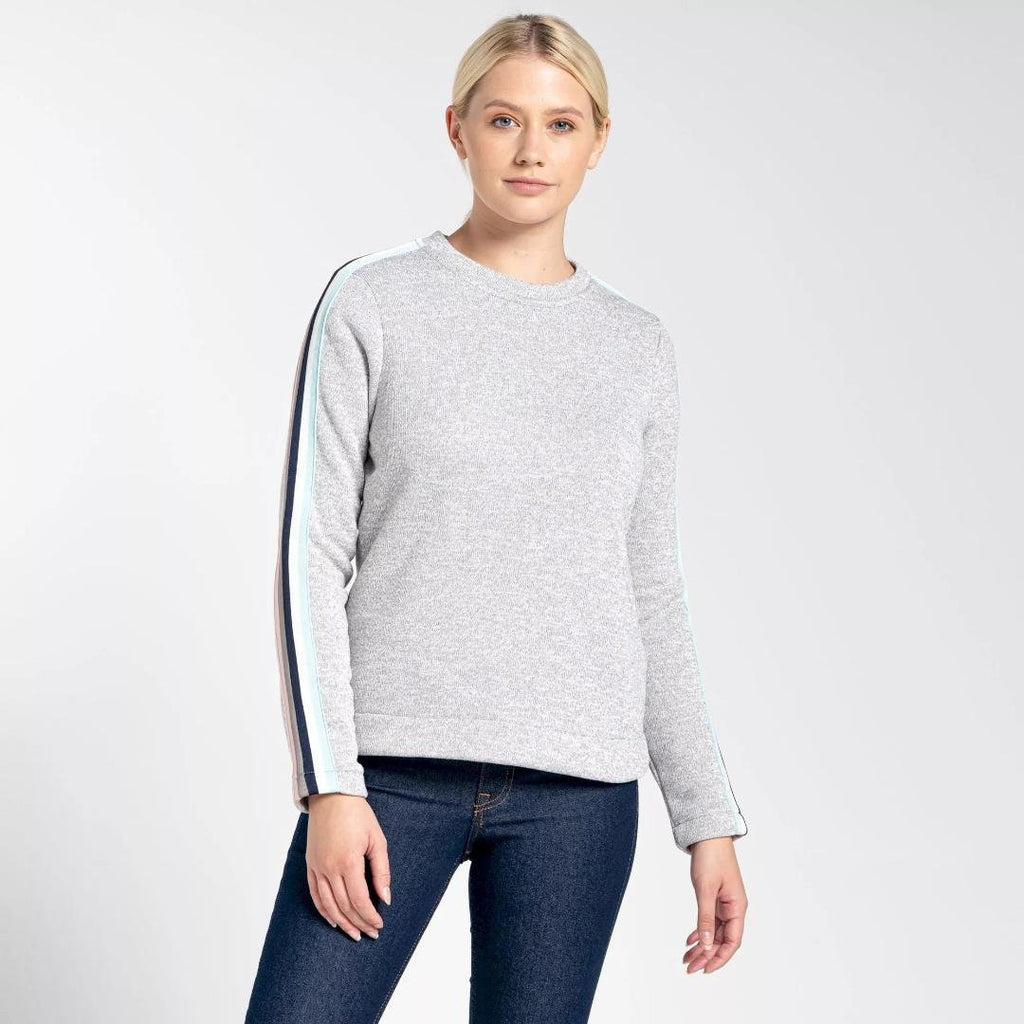 Craghoppers Women's Pinalla Crew Neck - Soft Grey Marl - Beales department store