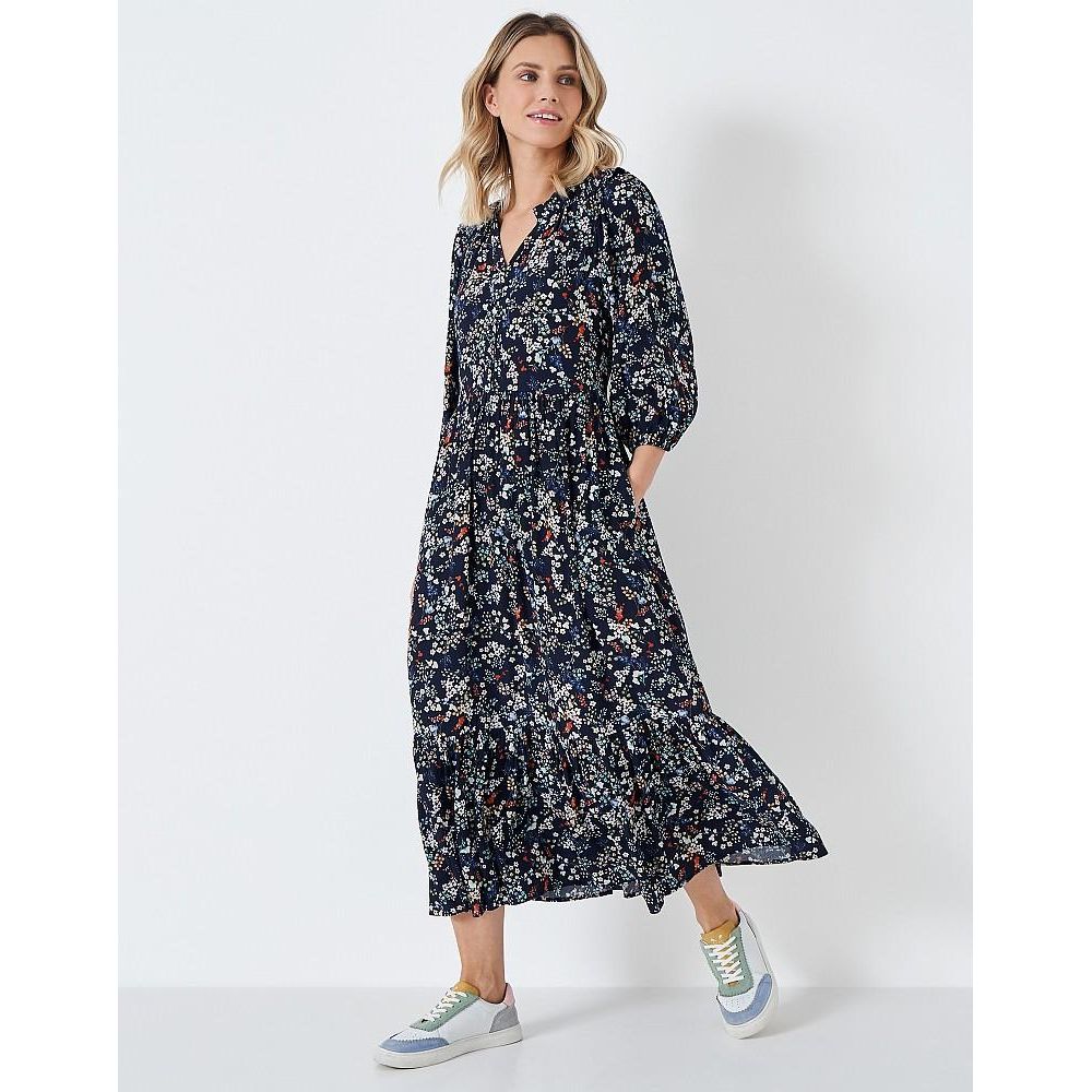 Crew Clothing Annabel Dress - Navy - Beales department store