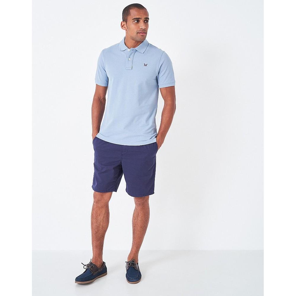 Crew Clothing Classic Pique Polo - Blue - Beales department store