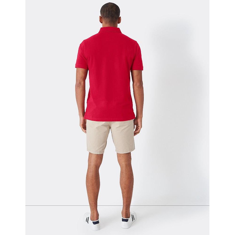 Crew Clothing Classic Pique Polo - Crimson - Beales department store